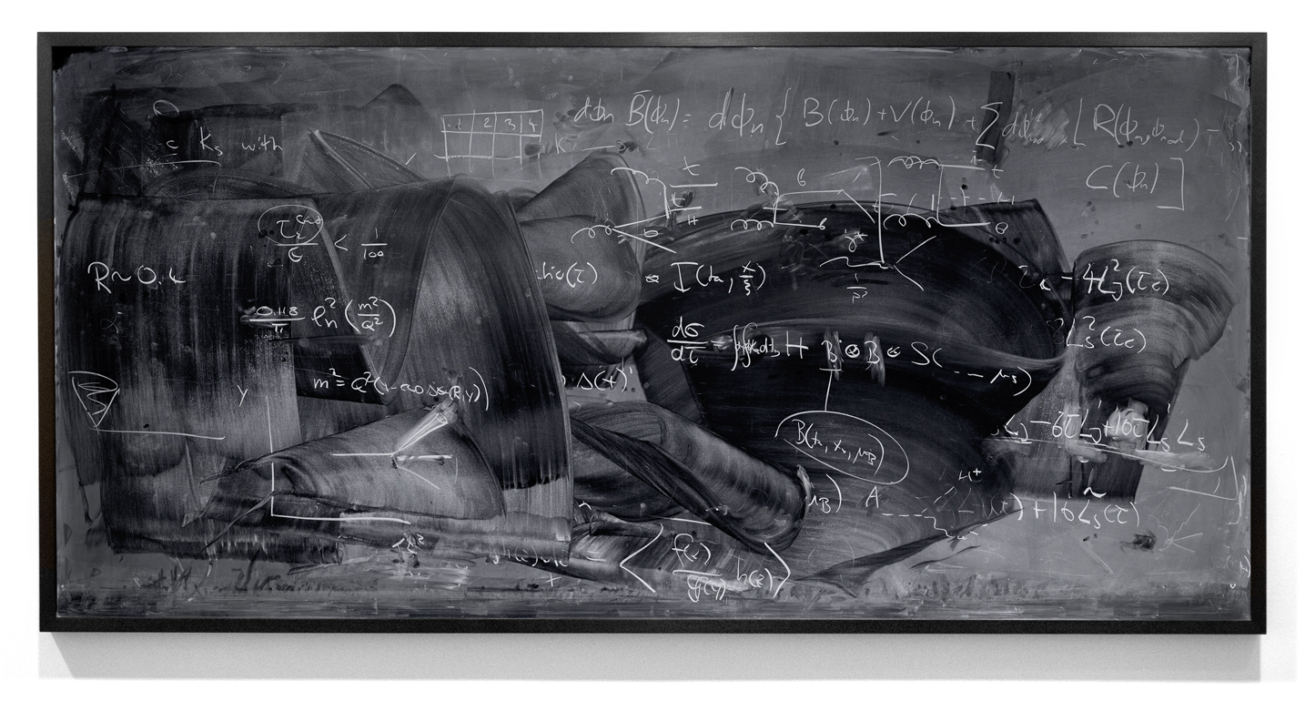 Alejandro Guijarro Momentum — physics blackboard at Oxford III, 2011