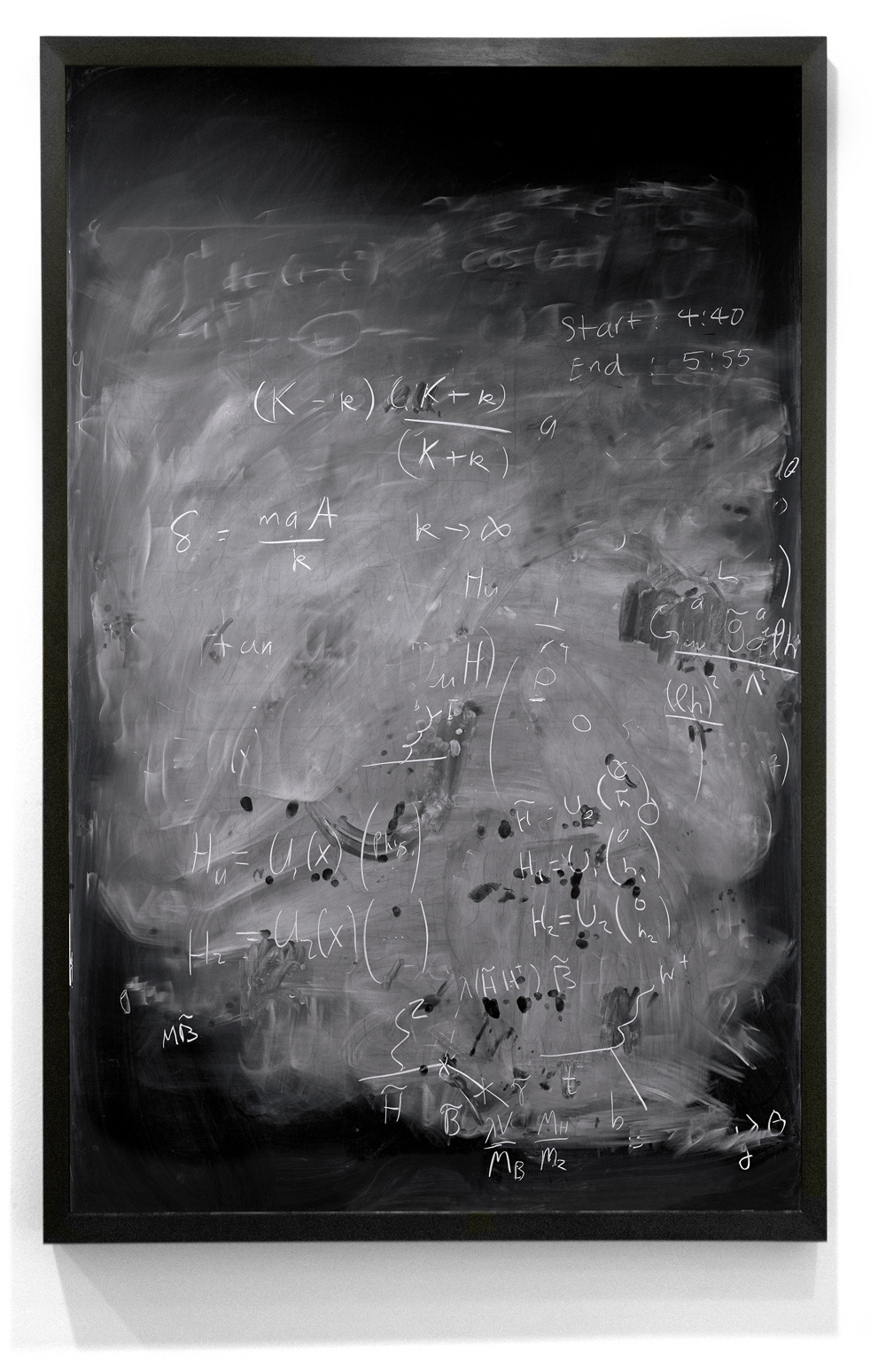 Alejandro Guijarro Momentum — quantum mechanics blackboard at MIT II, 2012