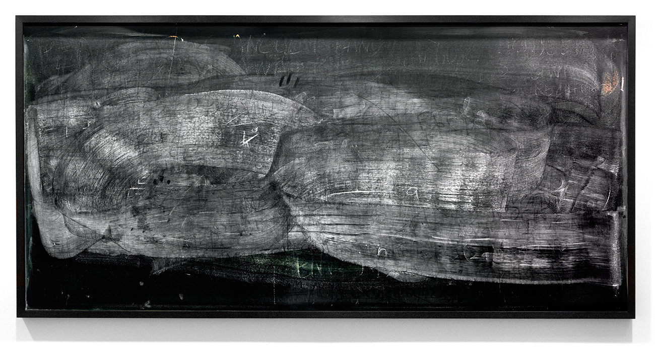 Alejandro Guijarro Momentum — physics blackboard at Stanford III, 2012