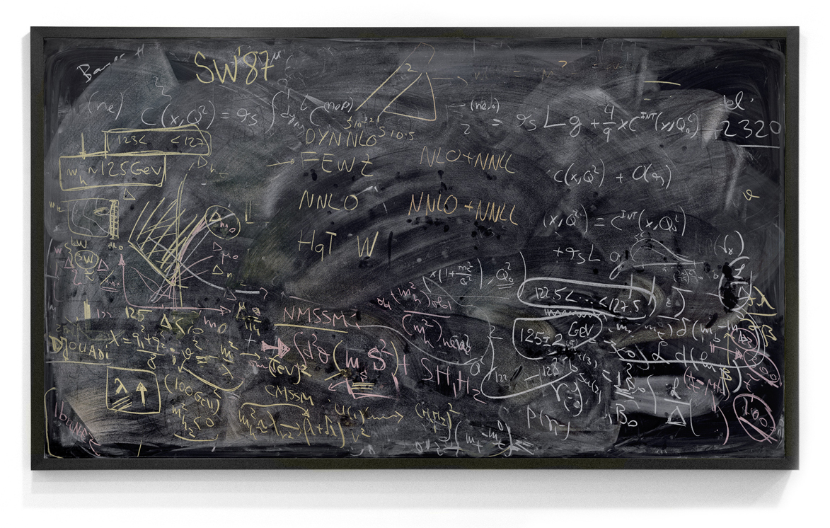 Alejandro Guijarro Momentum — physics blackboard at CERN, Geneva, 2012