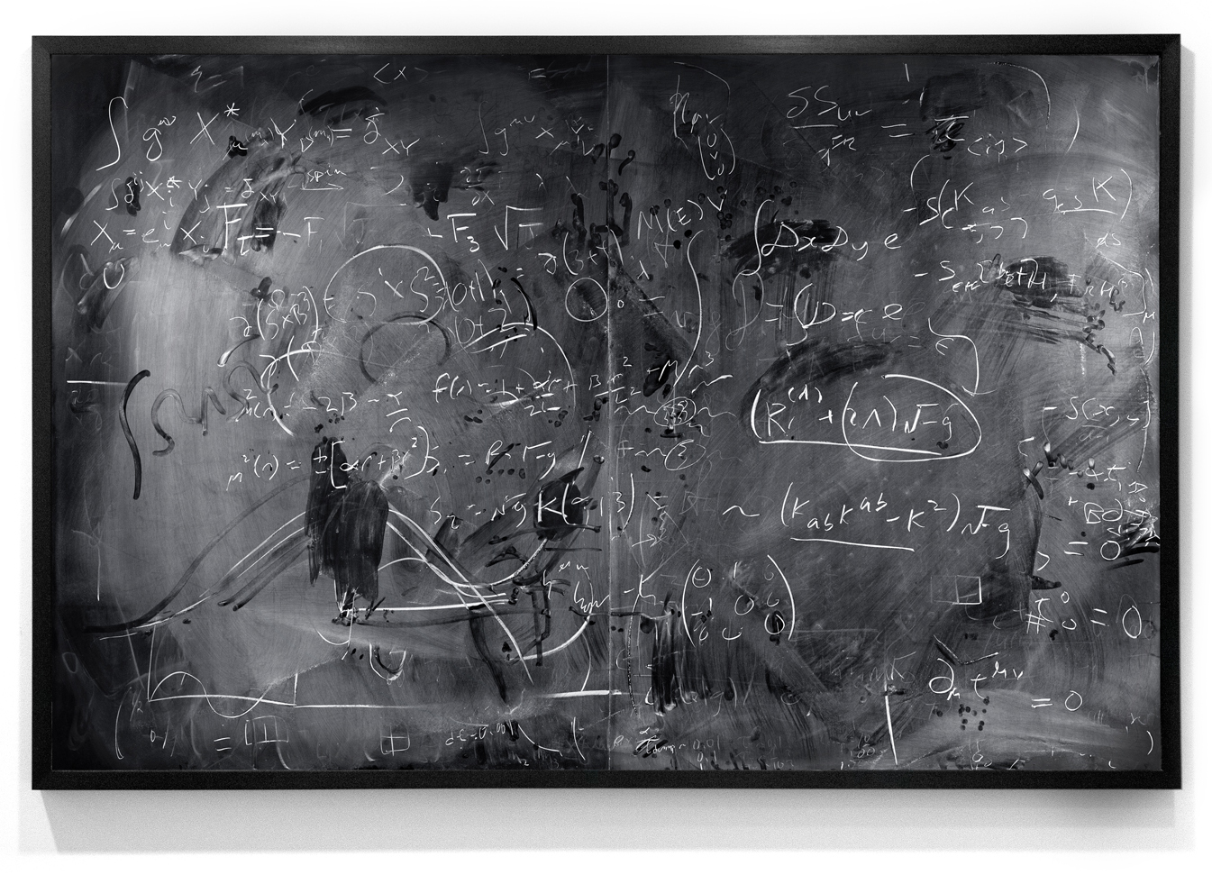 Alejandro Guijarro Momentum — physics blackboard at Oxford II, 2011